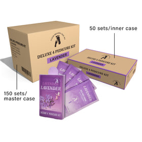 [150 Bộ/Thùng] Pedi in a Box Deluxe 4 Bước Tẩy Da Chết Chân, Spa Chăm Sóc Chân Thư Giãn & Thải Độc