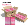 FOOTNICE 150 Sets Scented Foot Care Kit - 4 Step Pedicure Routine with Soak, Scrub, Mask & Butter | Bulk Spa Gift Set for Home & Salon（USA Stock）