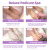 FOOTNICE 150 Sets Scented Foot Care Kit - 4 Step Pedicure Routine with Soak, Scrub, Mask & Butter | Bulk Spa Gift Set for Home & Salon（USA Stock）