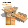 FOOTNICE 150 Sets Scented Foot Care Kit - 4 Step Pedicure Routine with Soak, Scrub, Mask & Butter | Bulk Spa Gift Set for Home & Salon（USA Stock）