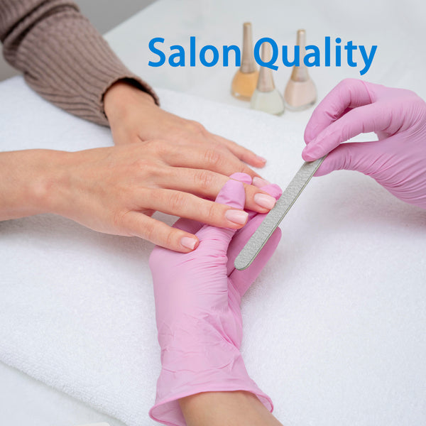 FOOTNICE 5000 PCS Double Sided Nail Files - 80/100 Grit Disposable Wooden Manicure Tools | Salon Bulk Nail Care Supplies | USA Stock