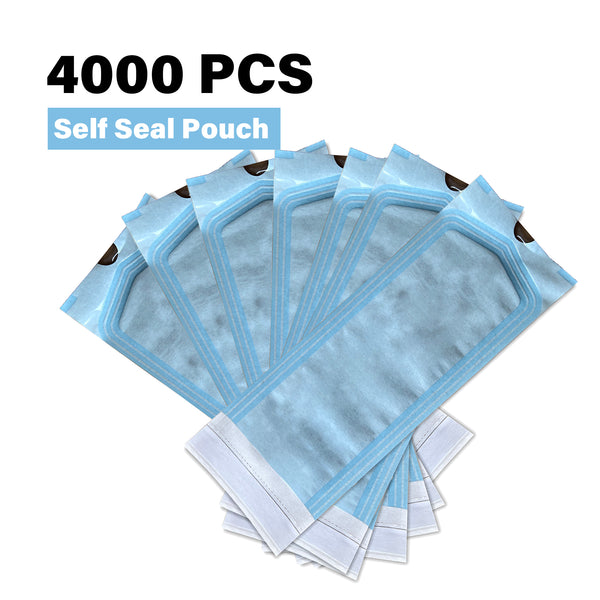 FOOTNICE 4000 PCS Self Sealing Bags - Hygienic Manicure Tools & Nail Art Storage | Salon Organization Pouch | USA Stock