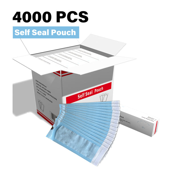 FOOTNICE 4000 PCS Self Sealing Bags - Hygienic Manicure Tools & Nail Art Storage | Salon Organization Pouch | USA Stock