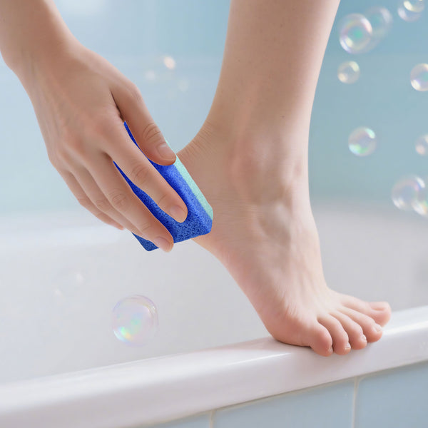 FOOTNICE 12-Pack Family Foot Care Kit, Professional Reusable Callus Remover Pumice Stones for Cracked Heels & Dead Skin, Hygienic Double Sided Pedicure Tool (USA Ships Today）