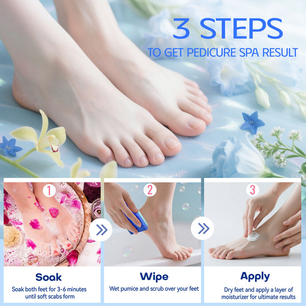 FOOTNICE 12-Pack Family Foot Care Kit, Professional Reusable Callus Remover Pumice Stones for Cracked Heels & Dead Skin, Hygienic Double Sided Pedicure Tool (USA Ships Today）