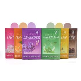[150 Bộ/Thùng] Pedi in a Box Deluxe 4 Bước Tẩy Da Chết Chân, Spa Chăm Sóc Chân Thư Giãn & Thải Độc