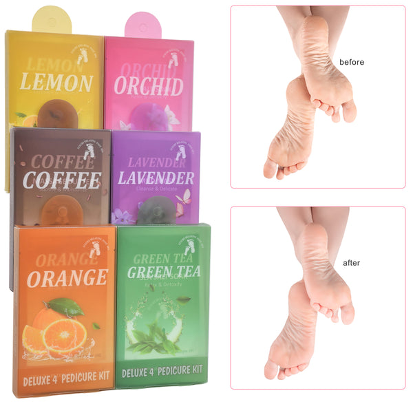 [Pedi in a Box] Bộ chăm sóc da chân thư giãn và thải độc 4 bước Deluxe Pedicure Spa