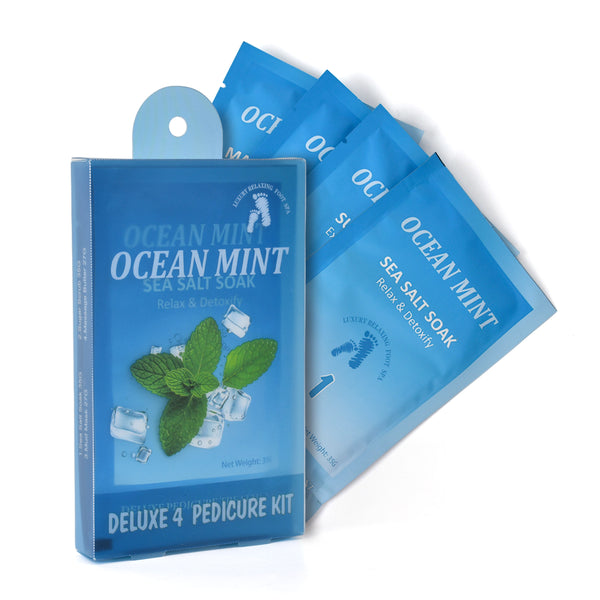 [OEM/ODM] Pedi in a Box Deluxe 4 bước chăm sóc da chân lột da, thư giãn & thải độc spa chăm sóc chân