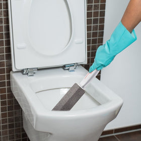 (2 CÁI) Chất tẩy rửa thanh vệ sinh bằng đá bọt có tay cầm để loại bỏ vòng nước cứng cứng đầu